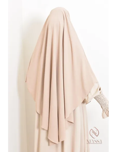 Khimar en jazz mi long, pas cher, idéale pour l'été, femme musulmane