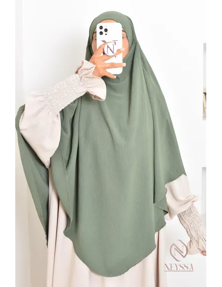 Khimar en jazz mi long, pas cher, idéale pour l'été, femme musulmane