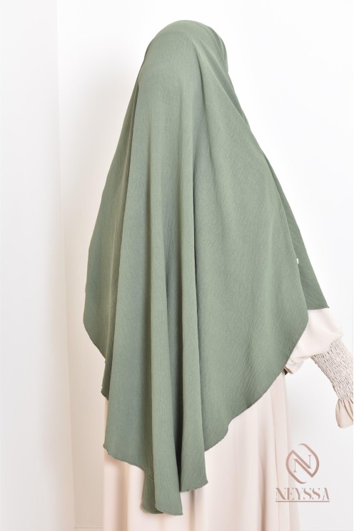 Khimar en jazz mi long, pas cher, idéale pour l'été, femme musulmane