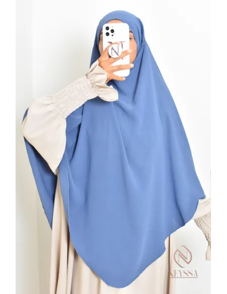 Khimar en jazz mi long, pas cher, idéale pour l'été, femme musulmane