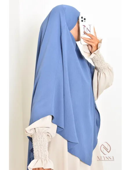 Khimar en jazz mi long, pas cher, idéale pour l'été, femme musulmane