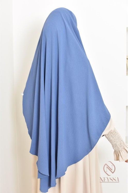 Khimar en jazz mi long, pas cher, idéale pour l'été, femme musulmane