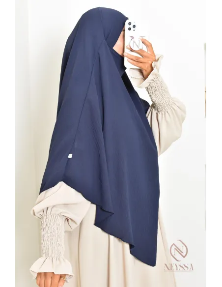 Khimar en jazz mi long, pas cher, idéale pour l'été, femme musulmane