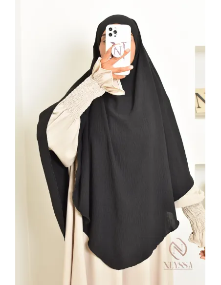 Khimar en jazz mi long, pas cher, idéale pour l'été, femme musulmane