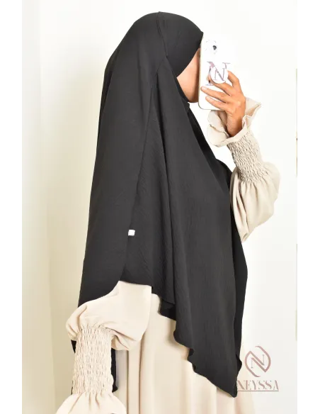 Khimar en jazz mi long, pas cher, idéale pour l'été, femme musulmane