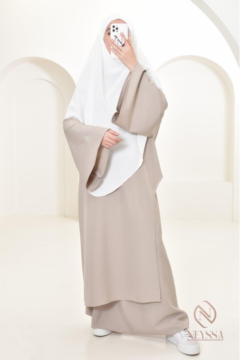 Khimar en jazz mi long, pas cher, idéale pour l'été, femme musulmane