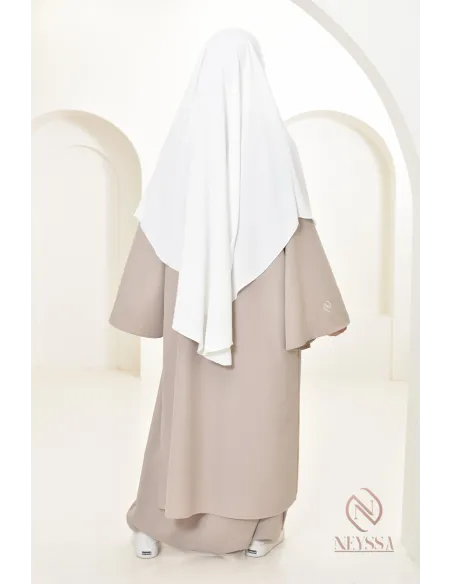 Khimar en jazz mi long, pas cher, idéale pour l'été, femme musulmane