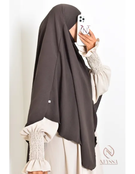 Khimar en jazz mi long, pas cher, idéale pour l'été, femme musulmane