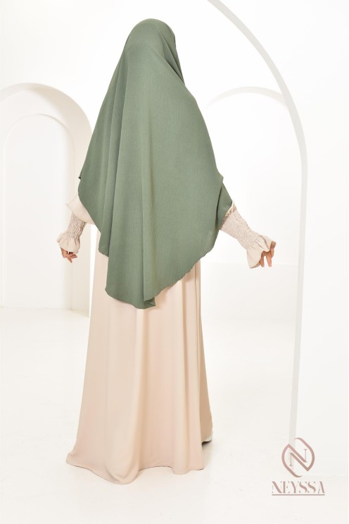 Khimar en jazz mi long, pas cher, idéale pour l'été, femme musulmane