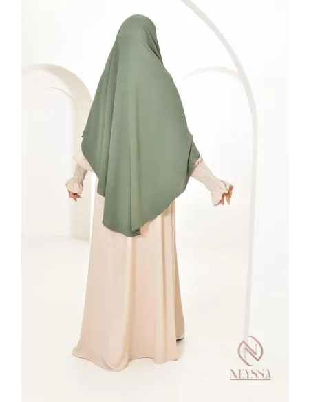 Khimar en jazz mi long, pas cher, idéale pour l'été, femme musulmane