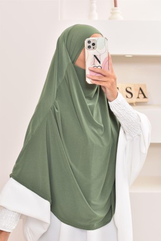Khimar court fluide en jersey premium pas cher pour femme musulmane