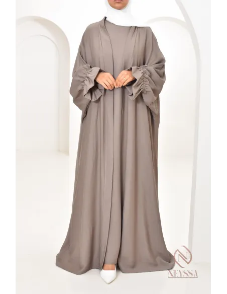 Ensemble 2 pièces effet lin, idéale hijabi girl, légère pour l'été