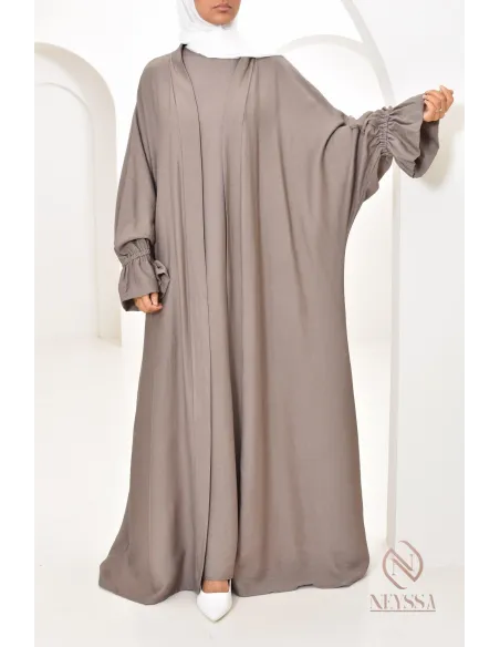 Ensemble 2 pièces effet lin, idéale hijabi girl, légère pour l'été