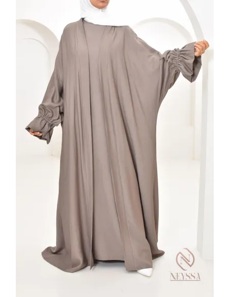 Ensemble 2 pièces effet lin, idéale hijabi girl, légère pour l'été