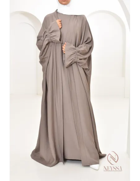 Ensemble 2 pièces effet lin, idéale hijabi girl, légère pour l'été