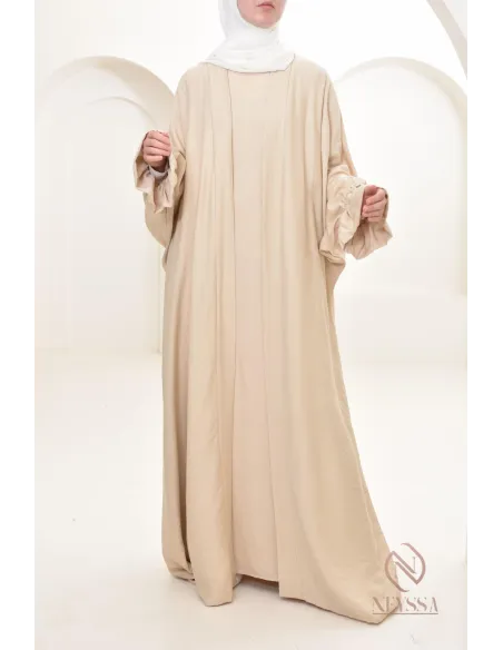 Ensemble 2 pièces effet lin, idéale hijabi girl, légère pour l'été