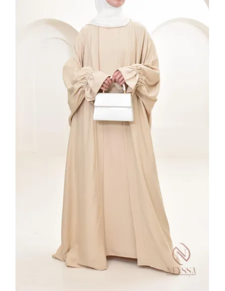 Ensemble 2 pièces effet lin, idéale hijabi girl, légère pour l'été