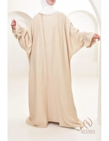 Ensemble 2 pièces effet lin, idéale hijabi girl, légère pour l'été