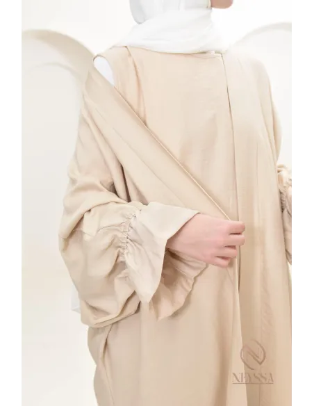 Ensemble 2 pièces effet lin, idéale hijabi girl, légère pour l'été