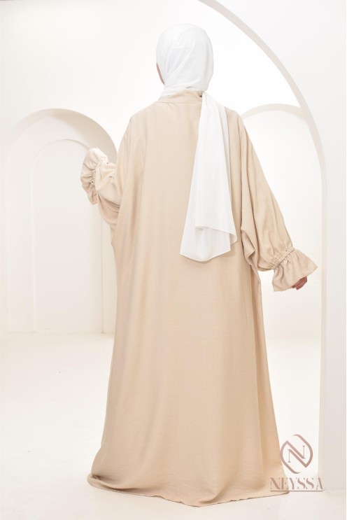 Ensemble 2 pièces effet lin, idéale hijabi girl, légère pour l'été