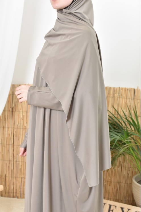 Burkini Jilbab de bain coupe papillon, Khimar abaya pantalon, hijabi