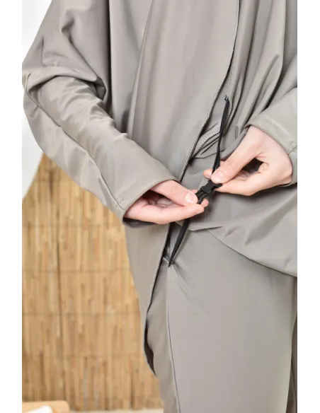 Burkini Jilbab de bain coupe papillon, Khimar abaya pantalon, hijabi