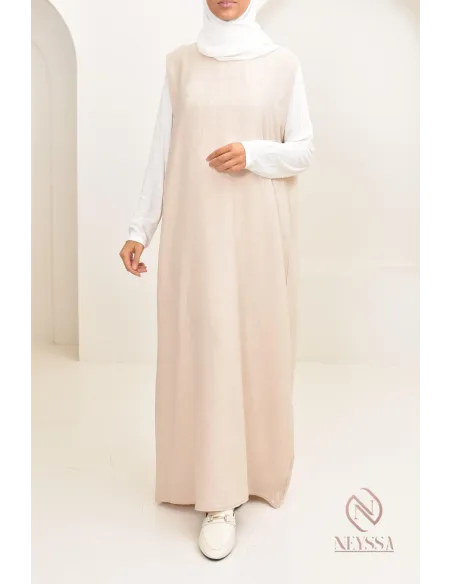 Longue sous robe opacifiante sans manches à mettre avec abaya ou kimono