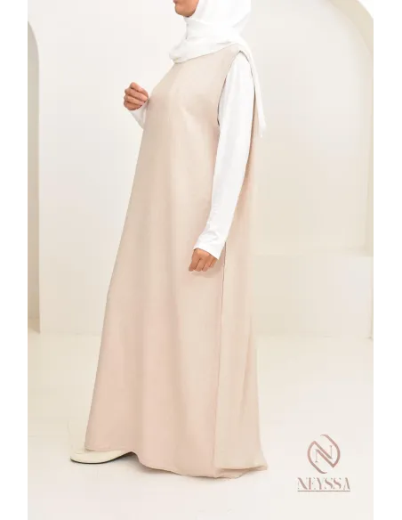 Longue sous robe opacifiante sans manches à mettre avec abaya ou kimono