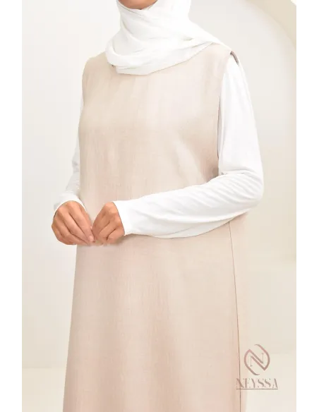 Longue sous robe opacifiante sans manches à mettre avec abaya ou kimono