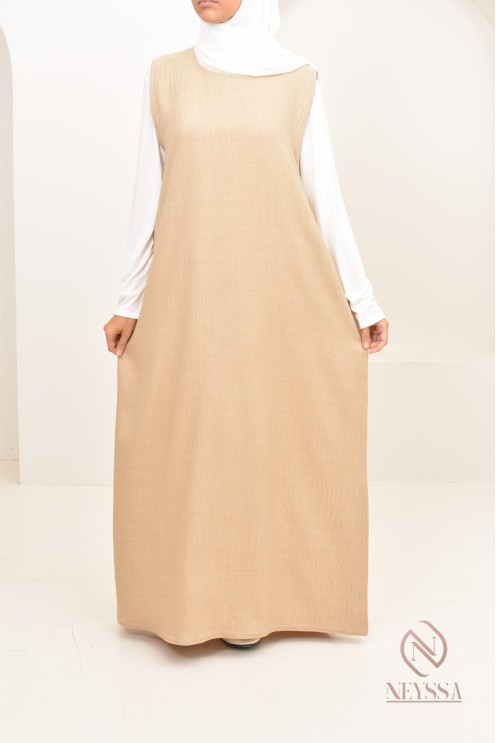 Longue sous robe opacifiante sans manches à mettre avec abaya ou kimono