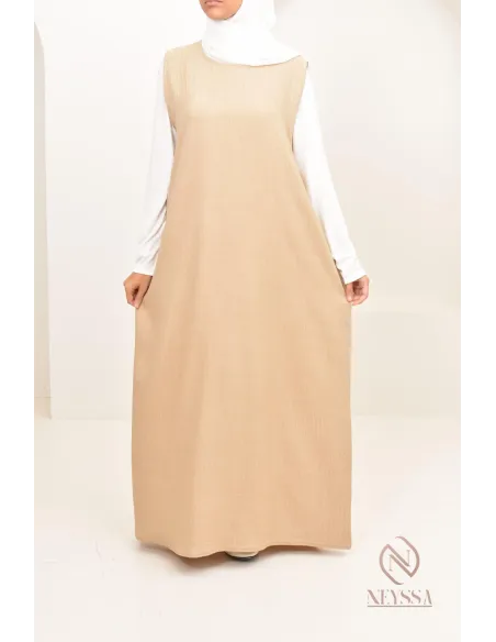 Longue sous robe opacifiante sans manches à mettre avec abaya ou kimono