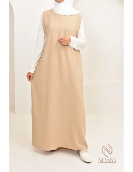 Longue sous robe opacifiante sans manches à mettre avec abaya ou kimono