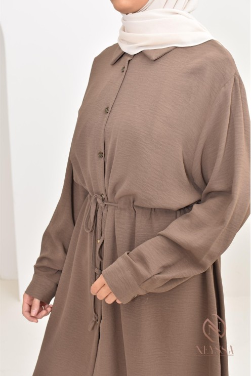 Long shirt tunic set with pants, in jazz, loose fit