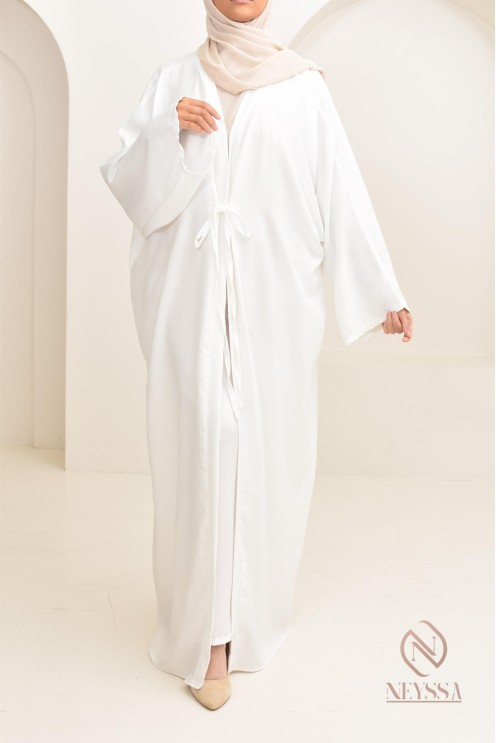 ensemble 2 pièces kimono long avec pantalon élastique outfit hijabi