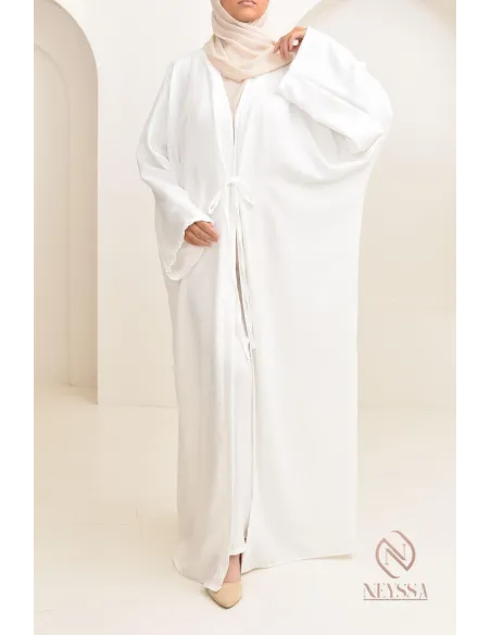 ensemble 2 pièces kimono long avec pantalon élastique outfit hijabi