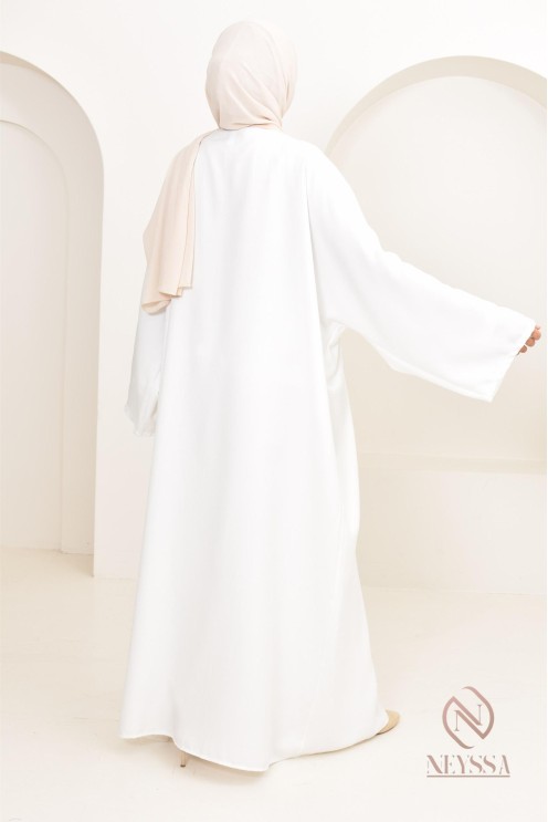 ensemble 2 pièces kimono long avec pantalon élastique outfit hijabi