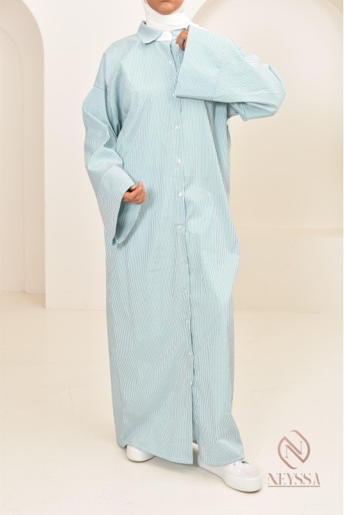 Langes Abaya-Kleid Hemd Modest Fashion verschleierte Frauen stillen