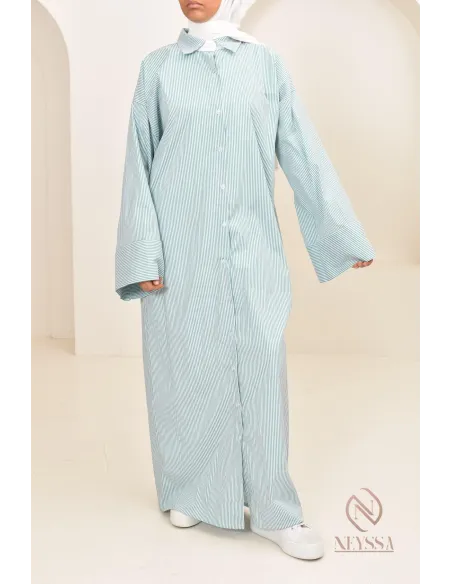 Langes Abaya-Kleid Hemd Modest Fashion verschleierte Frauen stillen