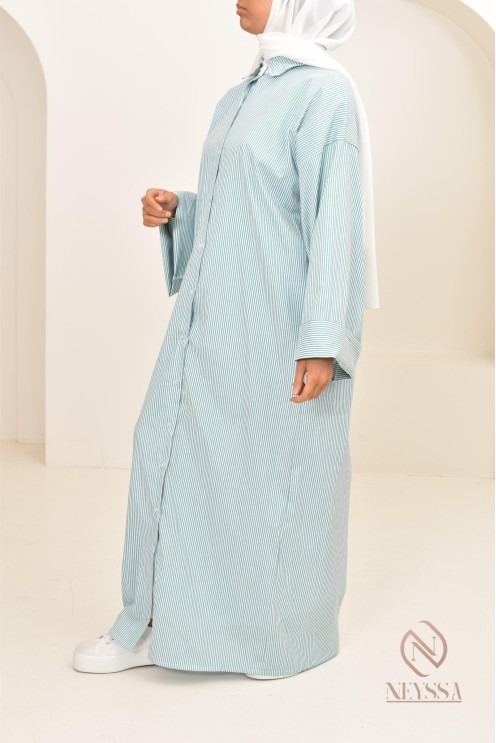 Langes Abaya-Kleid Hemd Modest Fashion verschleierte Frauen stillen