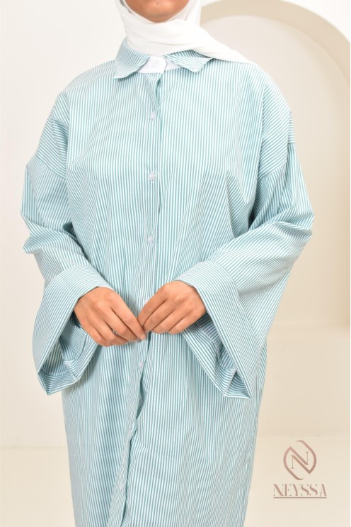 Langes Abaya-Kleid Hemd Modest Fashion verschleierte Frauen stillen