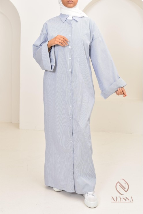 Langes Abaya-Kleid Hemd Modest Fashion verschleierte Frauen stillen