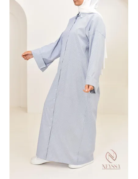 Langes Abaya-Kleid Hemd Modest Fashion verschleierte Frauen stillen