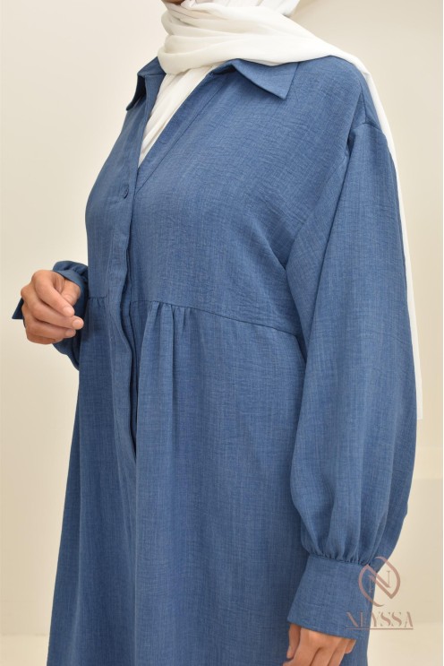 Jazz-effect long shirt, ideal for the approaching summer season