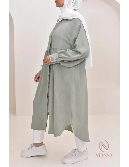 Jazz-effect long shirt, ideal for the approaching summer season