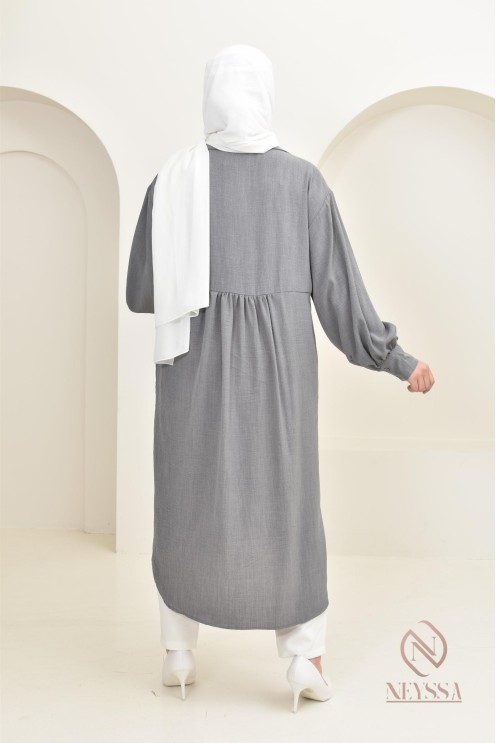 Jazz-effect long shirt, ideal for the approaching summer season
