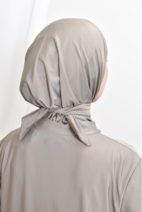 3-teiliger Badeburkini mit integrierter Kapuze aus strapazierfähigem, blickdichtem Material