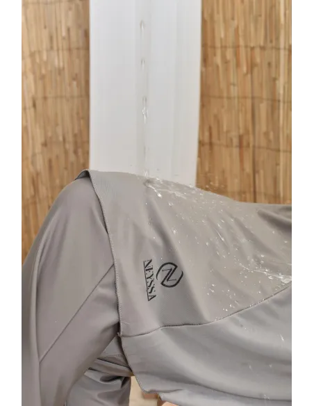 3-teiliger Badeburkini mit integrierter Kapuze aus strapazierfähigem, blickdichtem Material