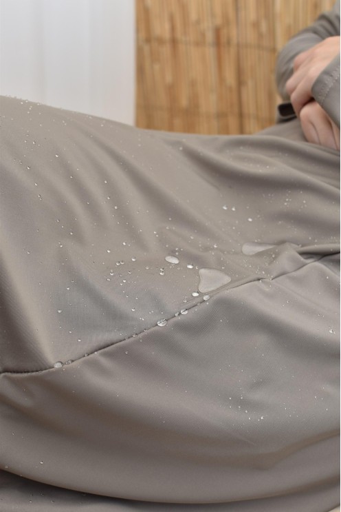 3-teiliger Badeburkini mit integrierter Kapuze aus strapazierfähigem, blickdichtem Material