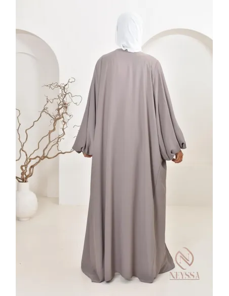 Zweiteilige Abaya-Kimono-Kombination für verschleierte Frauen, Hijabi-Outfit