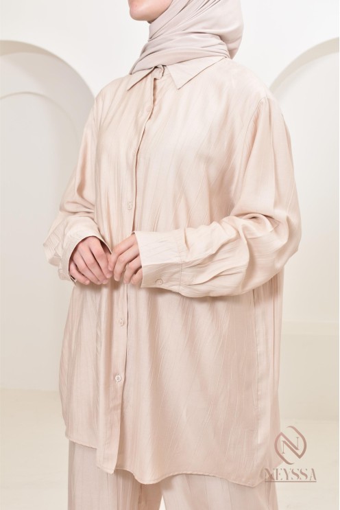 ensemble chemise longue avec pantalon, must have pour la femme voilée 